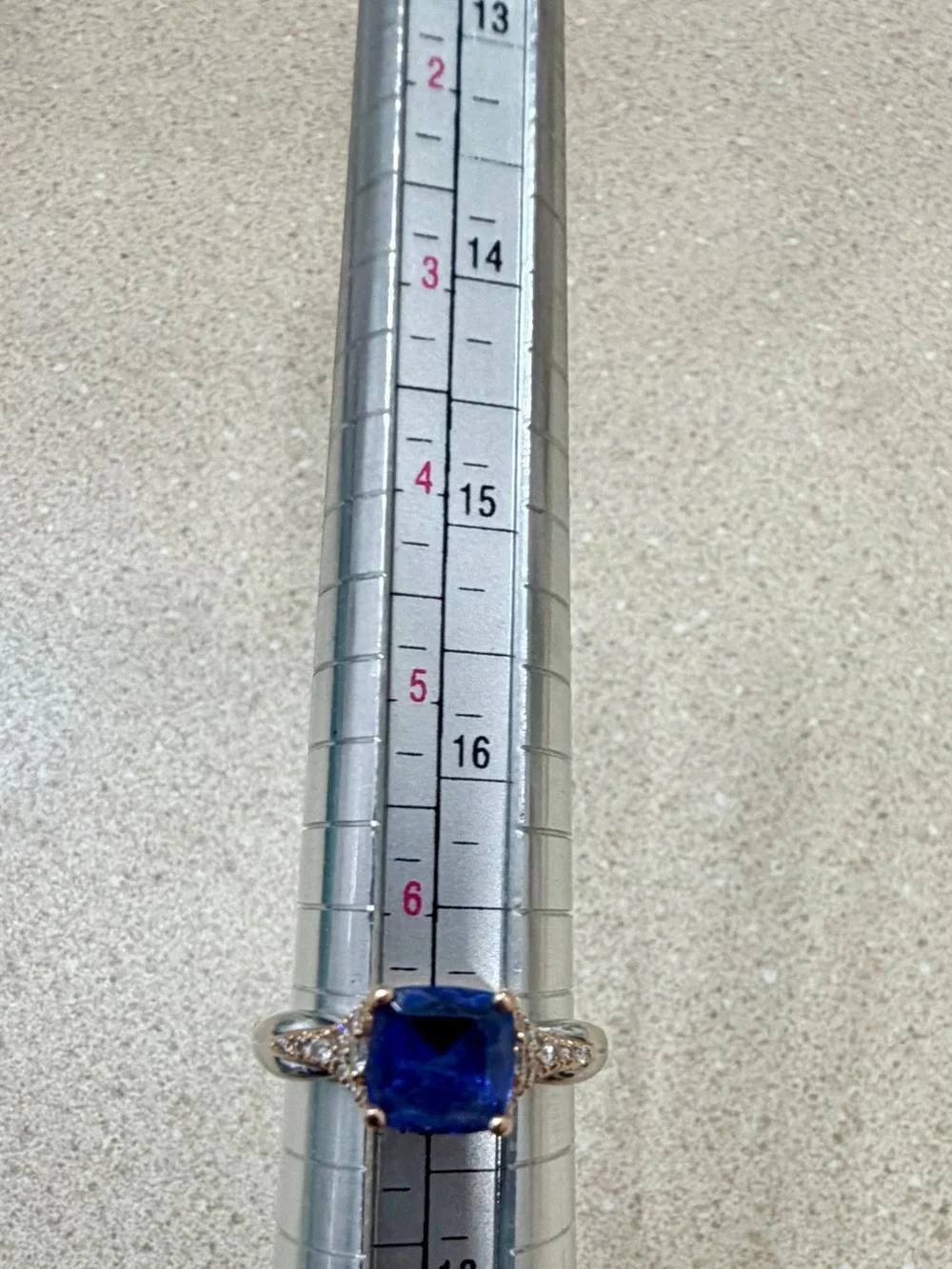 Special edition Little mermaid tanzanite and diamond ring